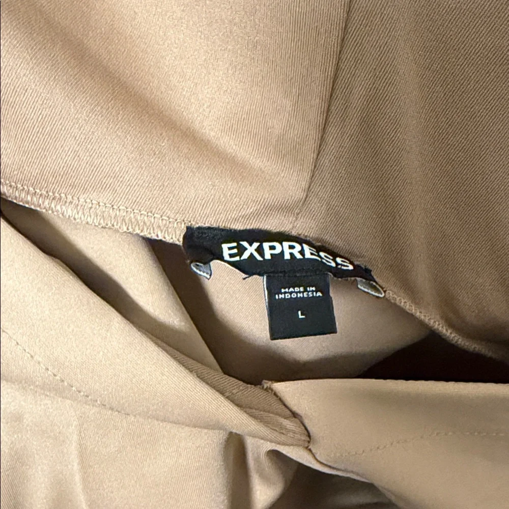 Express Tan Hooded Sweatshirt - Picture 3 of 3